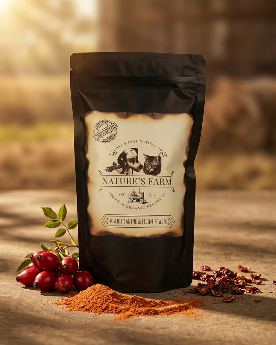 Organic Rosehip Canine & Feline Rosehip Powder-400g - Image 3